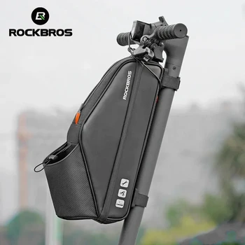 ROCKBROS Чанта за скутер МТБ Велосипедна Предната чанта обем 3 л Водоустойчив Мотор Подвесная чанта с голям капацитет Отразяваща дизайн на Аксесоари за велосипеди