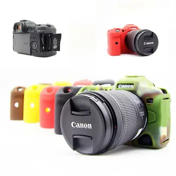 Мек гумен силиконов защитен калъф Armor Skin Case за цифров фотоапарат Canon EOS R5 New