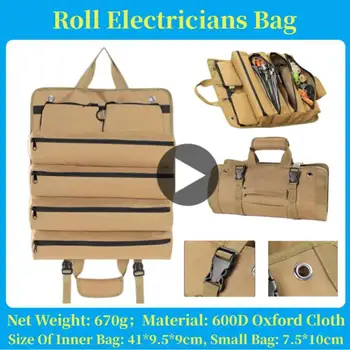 Многоцелеви Преносим Оксфорд плат с много джобове, чанта за съхранение на битови, автомобилни инструменти, оборудване комплект, чанта за дивеч на електрозахранване