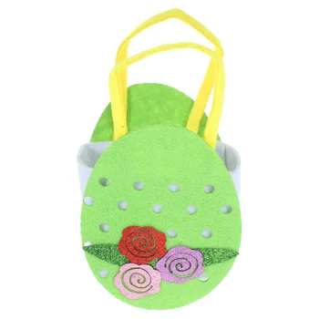 Чанта за великденски подаръци, Великден чанта-тоут, торбичка за бонбони, чанта за съхранение на подаръци за великден партита, торбичка с шарени яйца