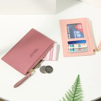 Нов мрежи чанта за карти женски чантата си прост модерен класически обикновен портфейл с цип женски Instagram explosion