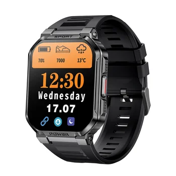 Нови мъжки смарт часовници с Bluetooth, се призовава за наблюдение на състоянието часа, умни часовници IP68, водоустойчиви мъжки умни часовници за спорт на открито 2023 г.