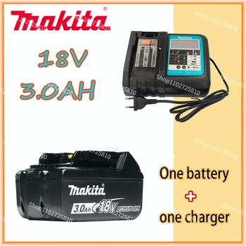 Makita 100% Оригинална Батерия за електрически инструменти Makita 18V 3.0 Ah С Led Литиево-йонна батерия Заместител на BL1860B BL1860 BL1850 Makita