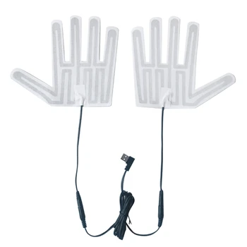 1 комплект преносим USB-отоплителни ръкавици-броя Зимни Ръкавици с топъл, Възглавница с подгряване, варежка с парно отопление, ски ръкавици, топло