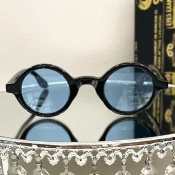 Класически Слънчеви очила Женски Мъжки Ацетатные Слънчеви Очила на Луксозната марка Дизайнерски Кръгли Слънчеви Очила Елегантен Дамски Gafas De Sol Mujer