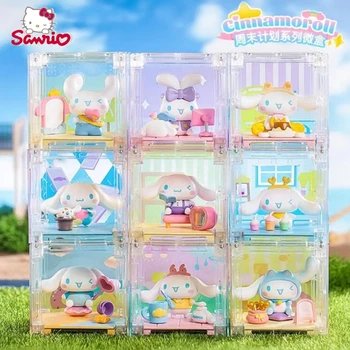 Нова серия Sanrio Cinnamoroll Weekend Plan Nano Blind Mystery Box Toy Скучна чанта Kawaii Сладък Подарък за рожден Ден