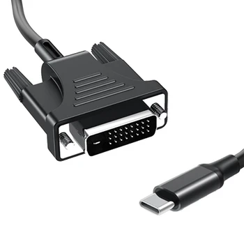 Кабел-USB адаптер C-DVI USB 3.1 Type C-конектор DVI 4K, който е съвместим с Macbook Air, кабел-адаптер 3.1-DVI (1,86 М)
