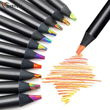 1бр 8 Цвята Градиентные с Преливащи се цветове Моливи Гигантски Цветни Моливи, Цветни Моливи За Рисуване на Художествени, Colorization Скици