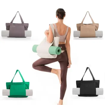 Чанта за носене от плат Оксфорд, Оксфорд мат, Многофункционална чанта за съхранение на йога, лека сгъваема туристическа чанта за фитнес