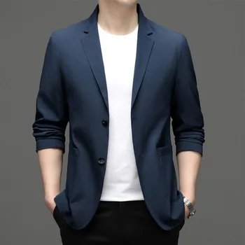 5922 -2023 Мъжка мода случайни малък костюм мъжки корейски 70 версия приталенного яке, монофонични яке