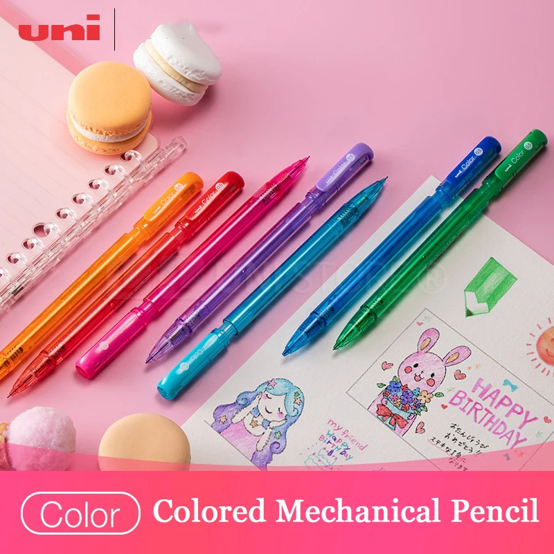 Японски Канцелярский Одноцветный Механичен молив 0,5 мм Цветен lapiseira profissional за рисуване и скицирате papeterie kawaii Изображение 0