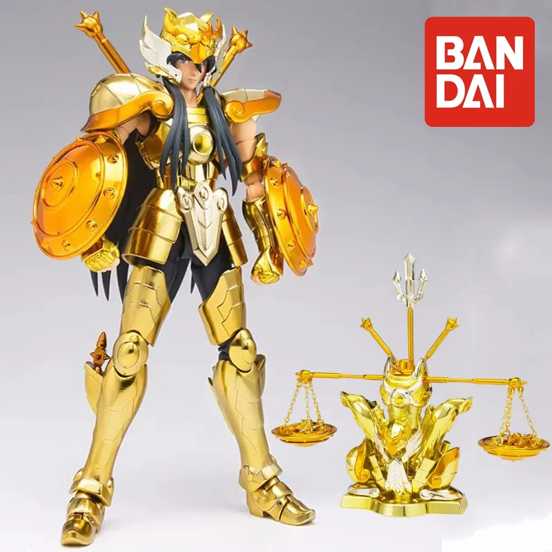 Оригиналната тъкан Bandai Saint Seiya Мит Gold Ex 2.0 Везни Фигурки Ширю от колекцията на аниме Фигурки Статуя на Тежести Модел Играчки Изображение 0