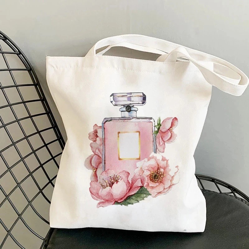 Модерна дамска чанта-тоут с флорални принтом, ново прием на 2021 г., эстетичные торбички за пазаруване за жените, множество чанта за продукти естетичен шопер Изображение 1