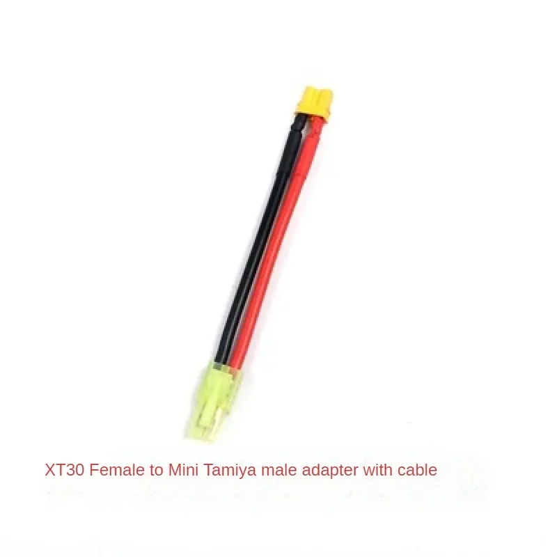 XT30 XT60 на Mini Tamiya Конектор изход Адаптер с тел 10 см/14AWG за радиоуправляемого батерия за еърсофт оръжия ESC кабел Изображение 1