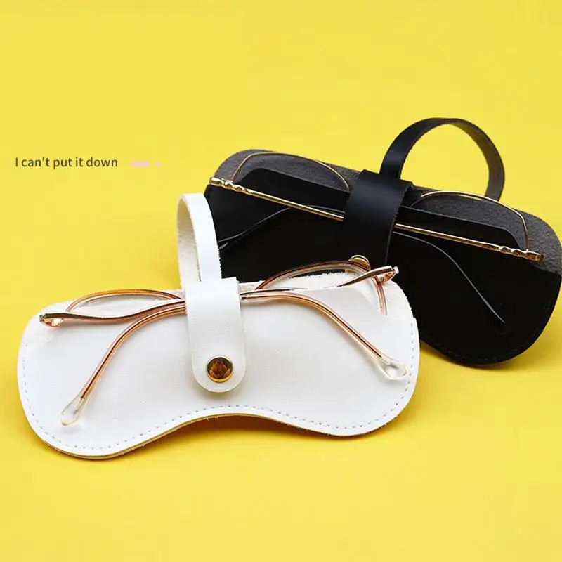 Чанта за слънчеви очила, изкуствена кожа, преносима тънка чанта за слънчеви очила с гривната, множество За носене на открито в ръкава си за очила Изображение 1