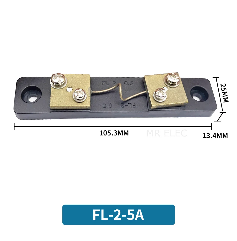 1бр FL-2B Тип Икономичен 10A 15A 20A 30A 40A 50A 75 mv Манганиновая Мед Dc Външен Шунтирующий Резистор постоянен ток с фиксирана стойност амперметър за постоянен ток Изображение 1