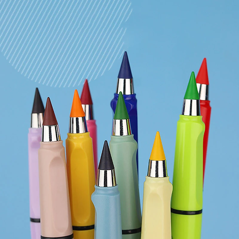 Цветни Вечни Моливи За непрекъснато рисуване Безкрайно молив Художествени консумативи Канцеларски материали за ученици Детска четка за рисуване Изображение 2