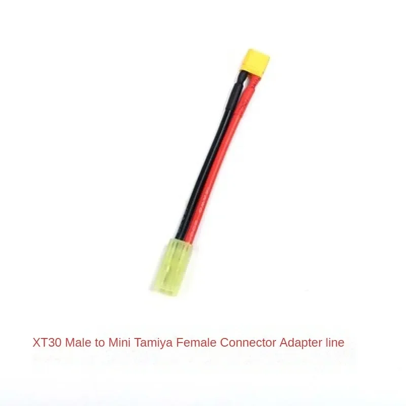 XT30 XT60 на Mini Tamiya Конектор изход Адаптер с тел 10 см/14AWG за радиоуправляемого батерия за еърсофт оръжия ESC кабел Изображение 2
