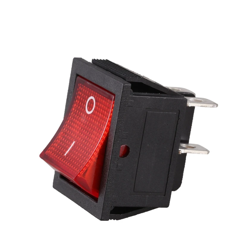 4X Червената Крушка С осветление, 4-Пинов Завъртане на ключа DPST ВКЛ./ИЗКЛ 16A 20A 250V AC Изображение 2