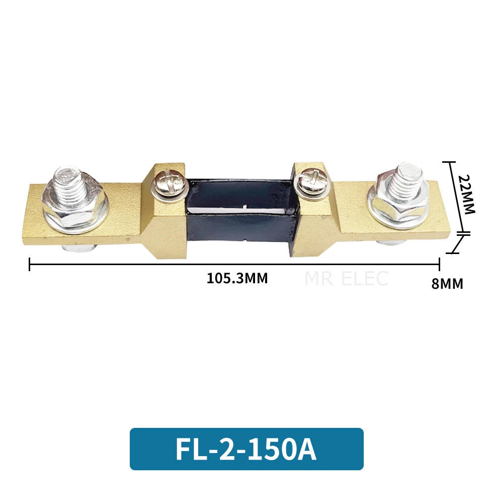 1бр FL-2B Тип Икономичен 10A 15A 20A 30A 40A 50A 75 mv Манганиновая Мед Dc Външен Шунтирующий Резистор постоянен ток с фиксирана стойност амперметър за постоянен ток Изображение 2