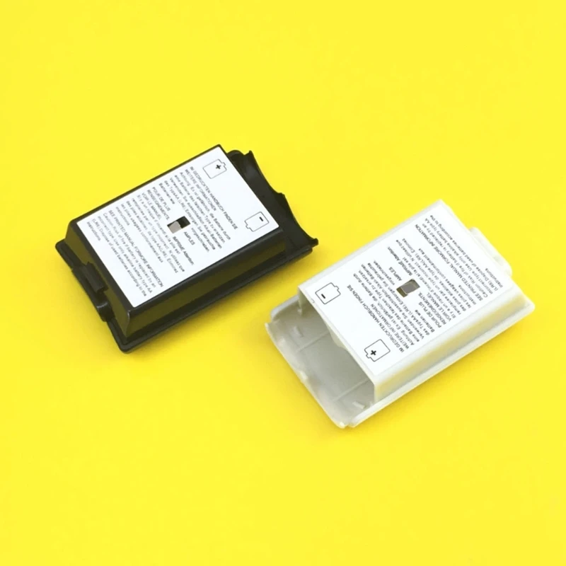 M6CA, черен/бял, подмяна на капака на отделението за батерията, съвместимост с безжичен контролер xbox 360, 1 опаковка, качеството на ABS-материал Изображение 3