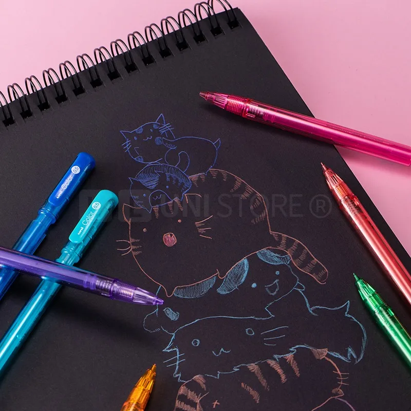 Японски Канцелярский Одноцветный Механичен молив 0,5 мм Цветен lapiseira profissional за рисуване и скицирате papeterie kawaii Изображение 3