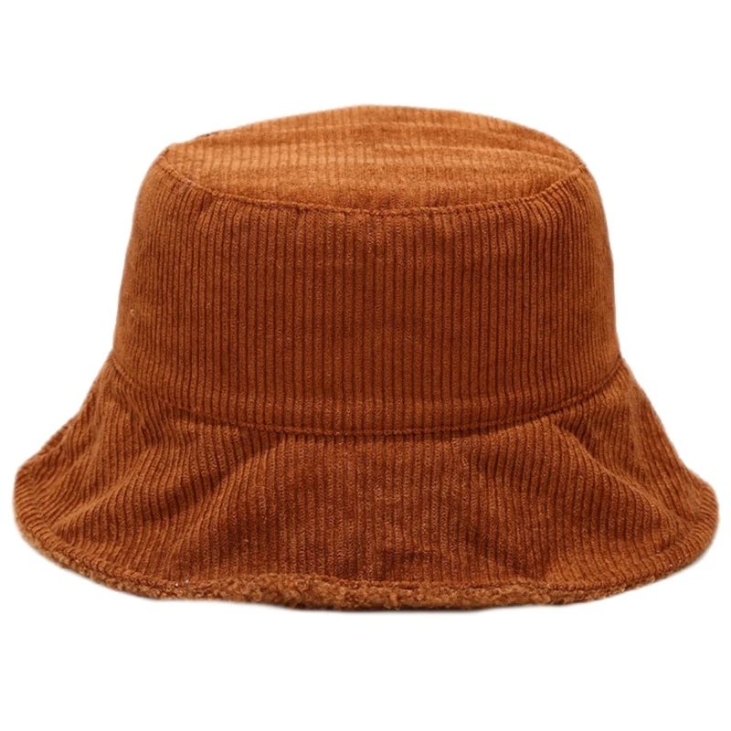 Вельветовая шапка рибар, Вельветовая шапка-клош, Однотонная шапка-кофа Изображение 3