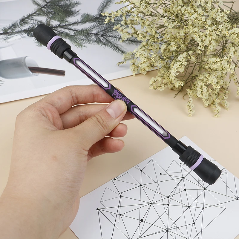 1 бр. дръжка, творчески въртящи слот гел химикалки със случаен светкавица, за подарък играчка за студенти Изображение 3