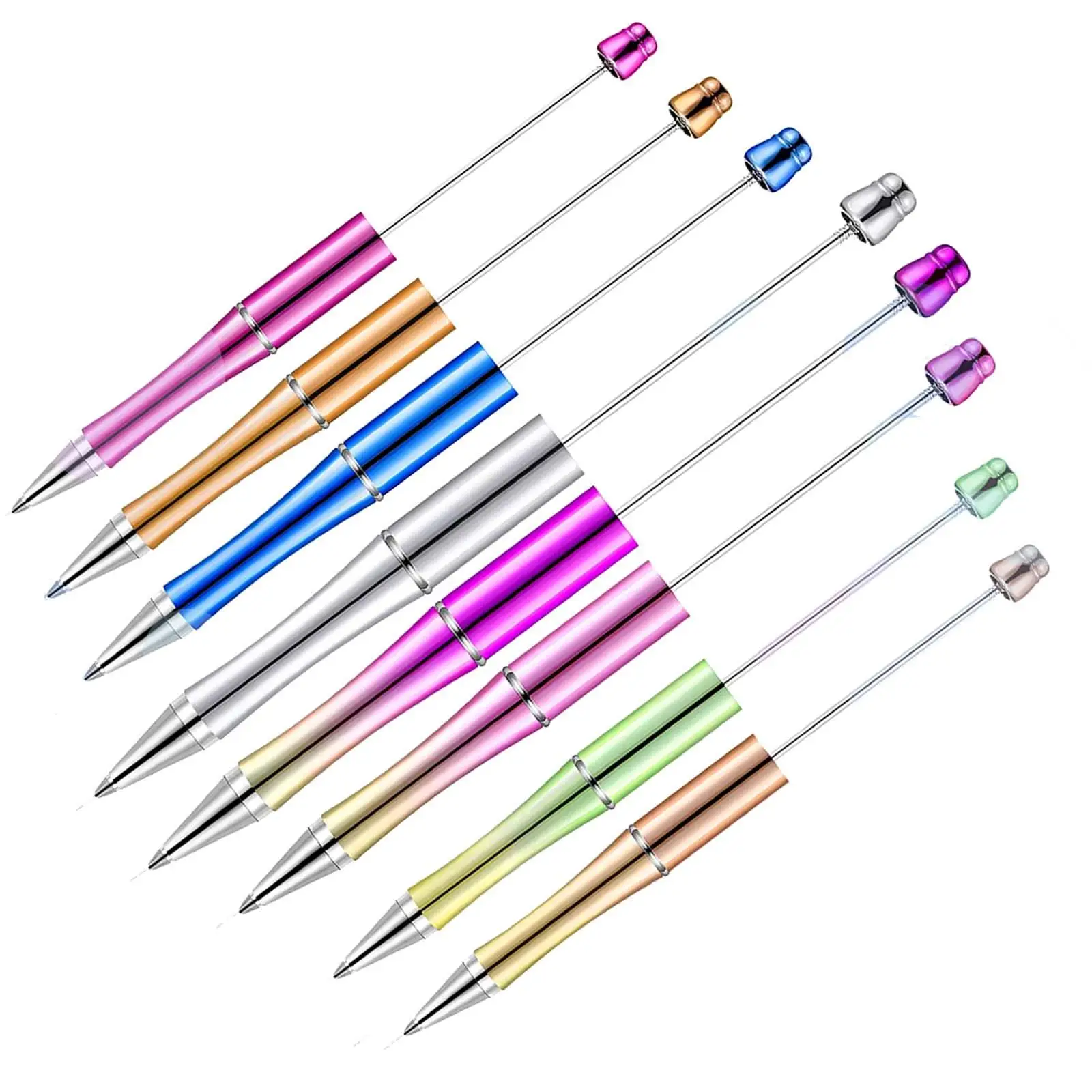 8x химикалки и Креативна преносима писалка-roller, с възможност за печат на химикалки в различни цветове за училищното офис Водене на дневник изпити Изображение 4
