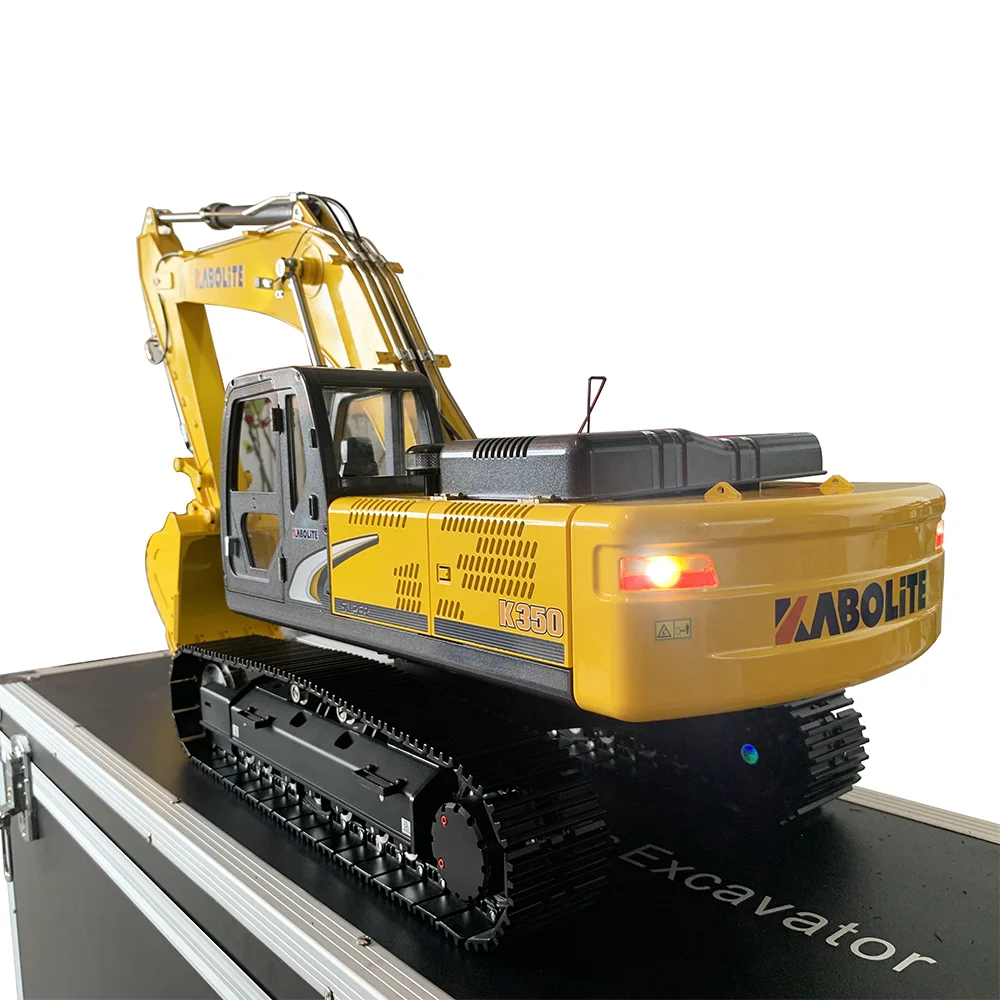 На разположение на 1/14 Модел на хидравличен багер K350 Обновена Метална модел на багер-играчки Изображение 4
