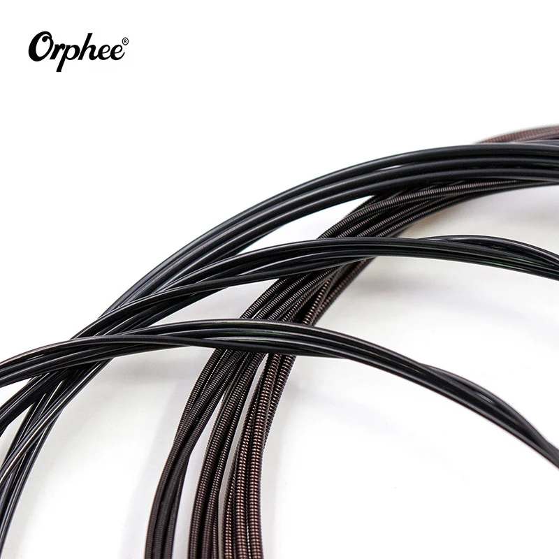 Orphee 6 бр./компл. NX35-C Пълен комплект черни найлонови струни за класическа китара с твърд напрежение 0,028 - 0,045 инча Изображение 4