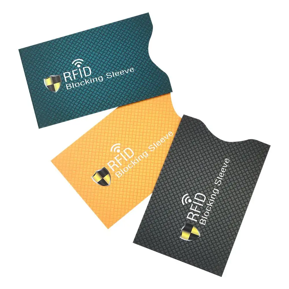 5ШТ Нов Противоугонный RFID Защитник на Кредитната Карта на Притежателя на Банковата Карта Блокиране на Ръкав Защитен Калъф на Кутията Изображение 5