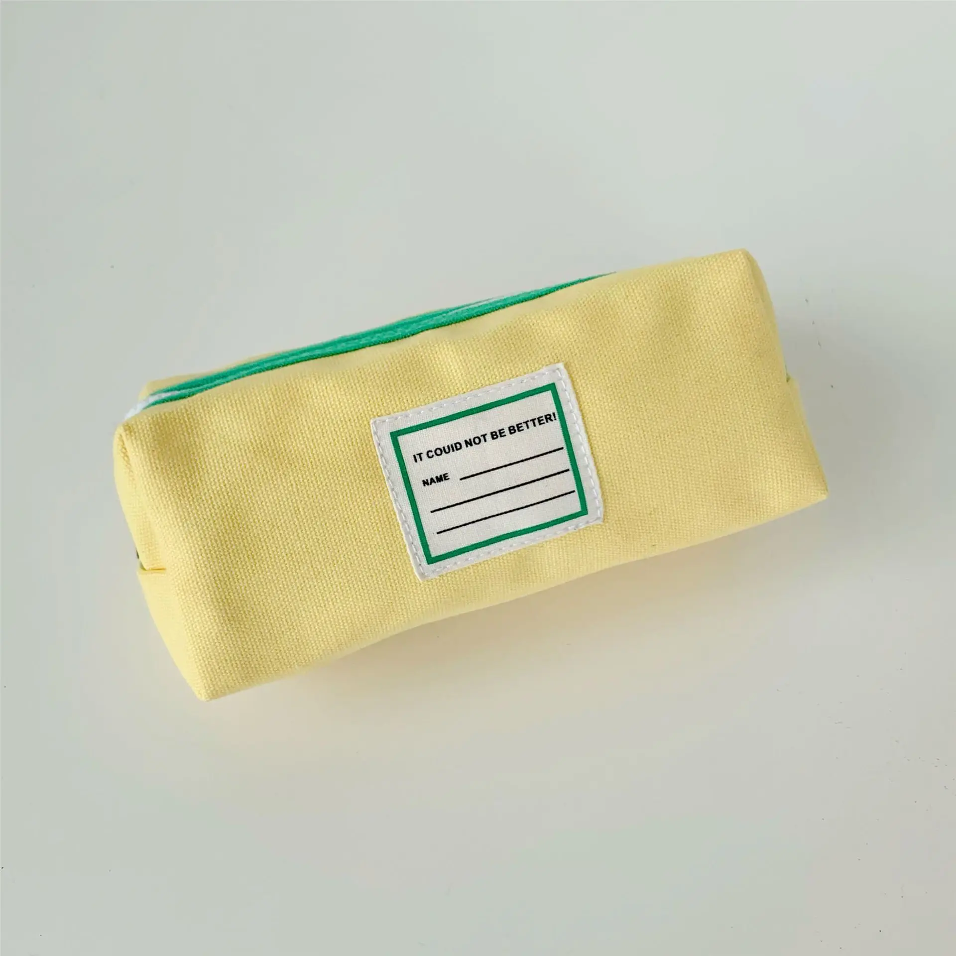 Сладък контрастная холщовая чанта за моливи, студентски чанта за съхранение на канцеларски материали, по-Голям капацитет, подходящи по цвят кутии за моливи, косметичка за грим Изображение 5