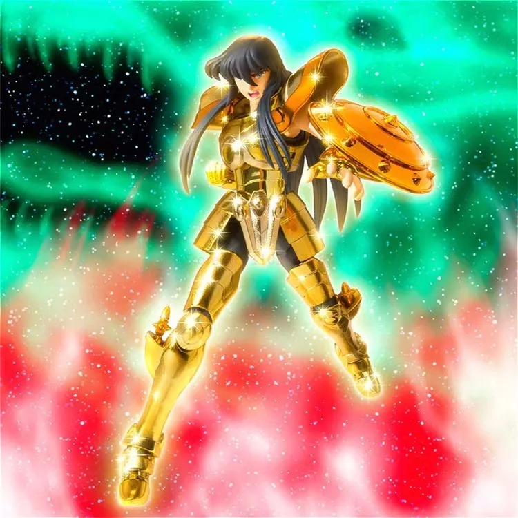 Оригиналната тъкан Bandai Saint Seiya Мит Gold Ex 2.0 Везни Фигурки Ширю от колекцията на аниме Фигурки Статуя на Тежести Модел Играчки Изображение 5